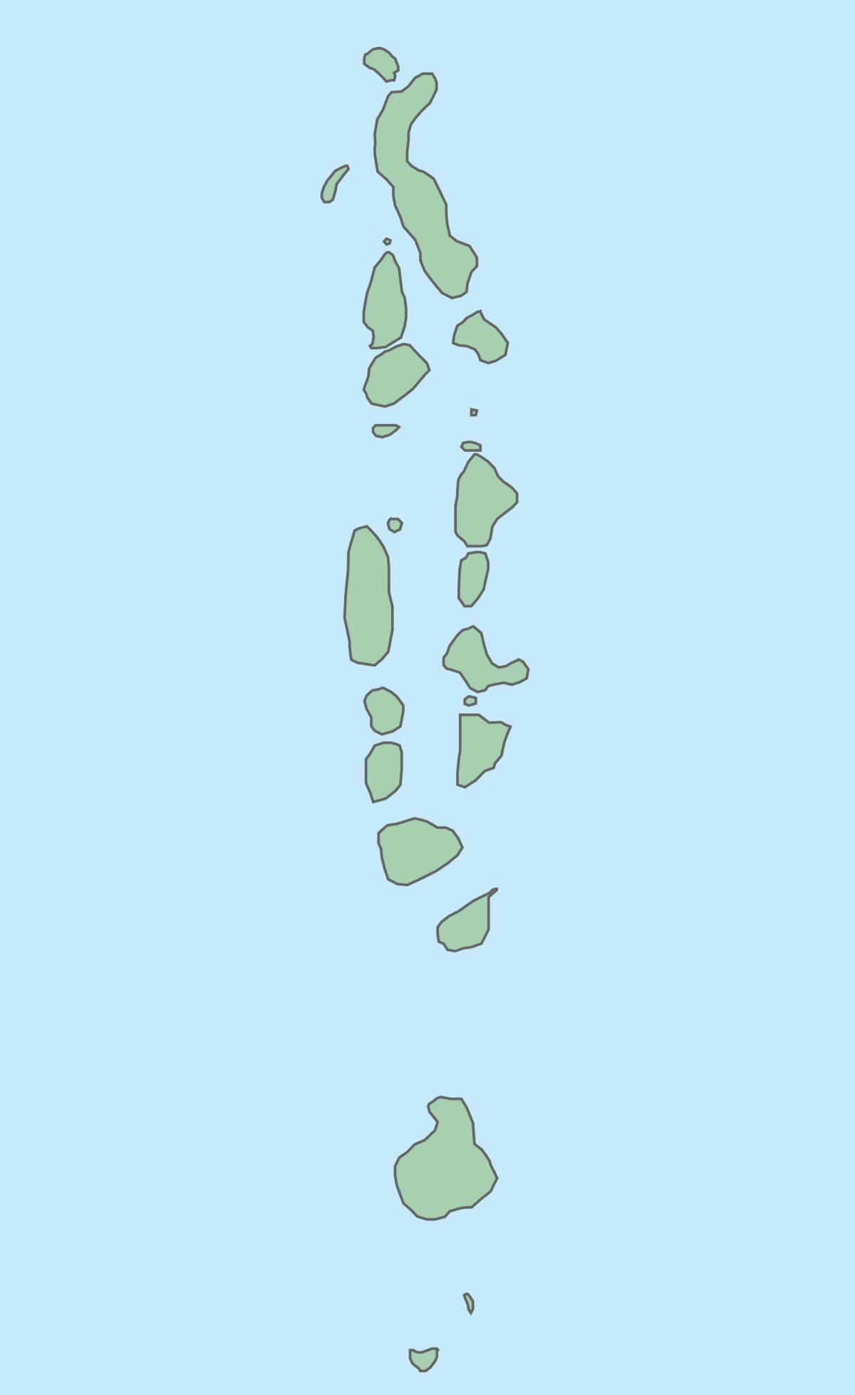 kaart van die maldives kaart vector