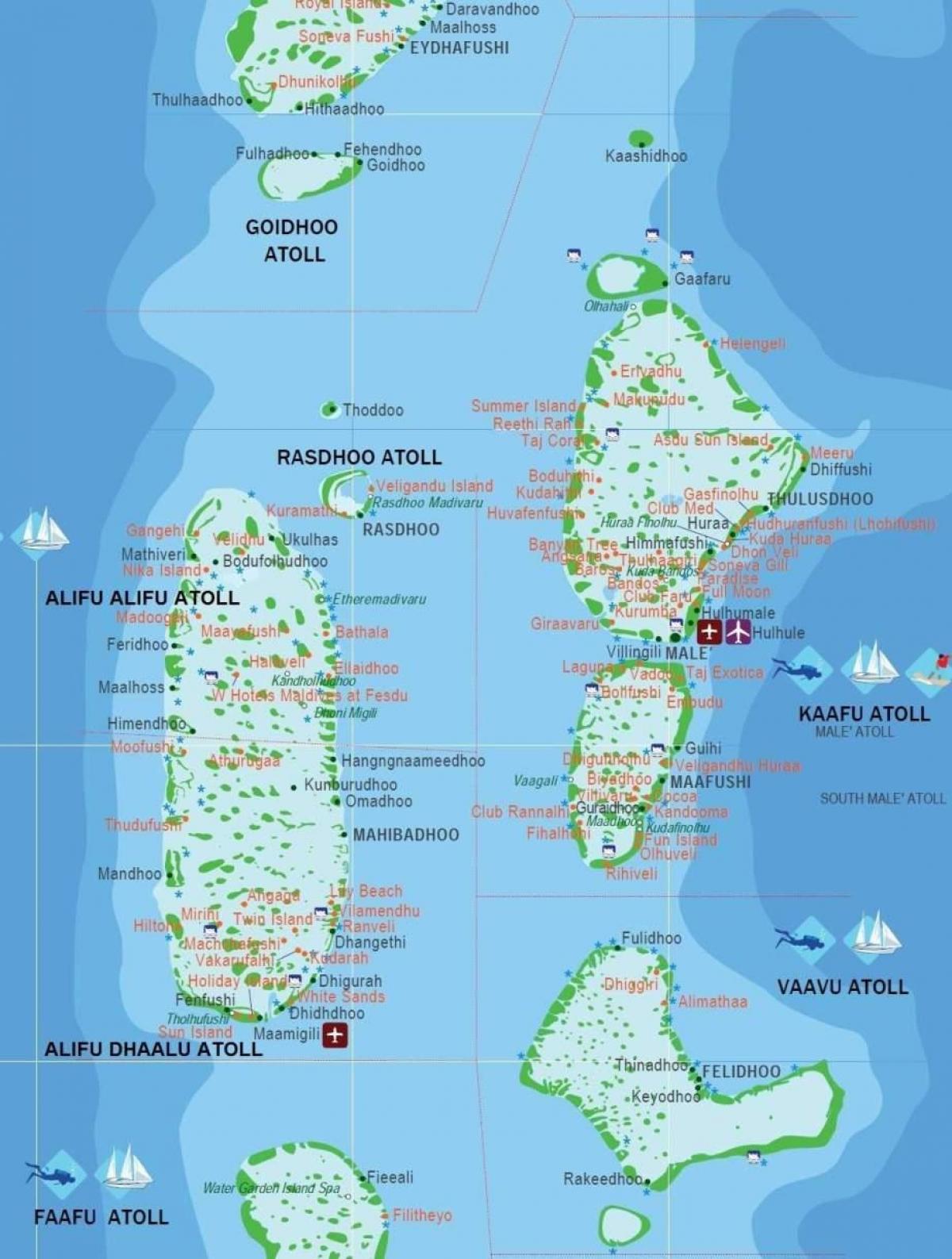 maldives kaart hoofstad