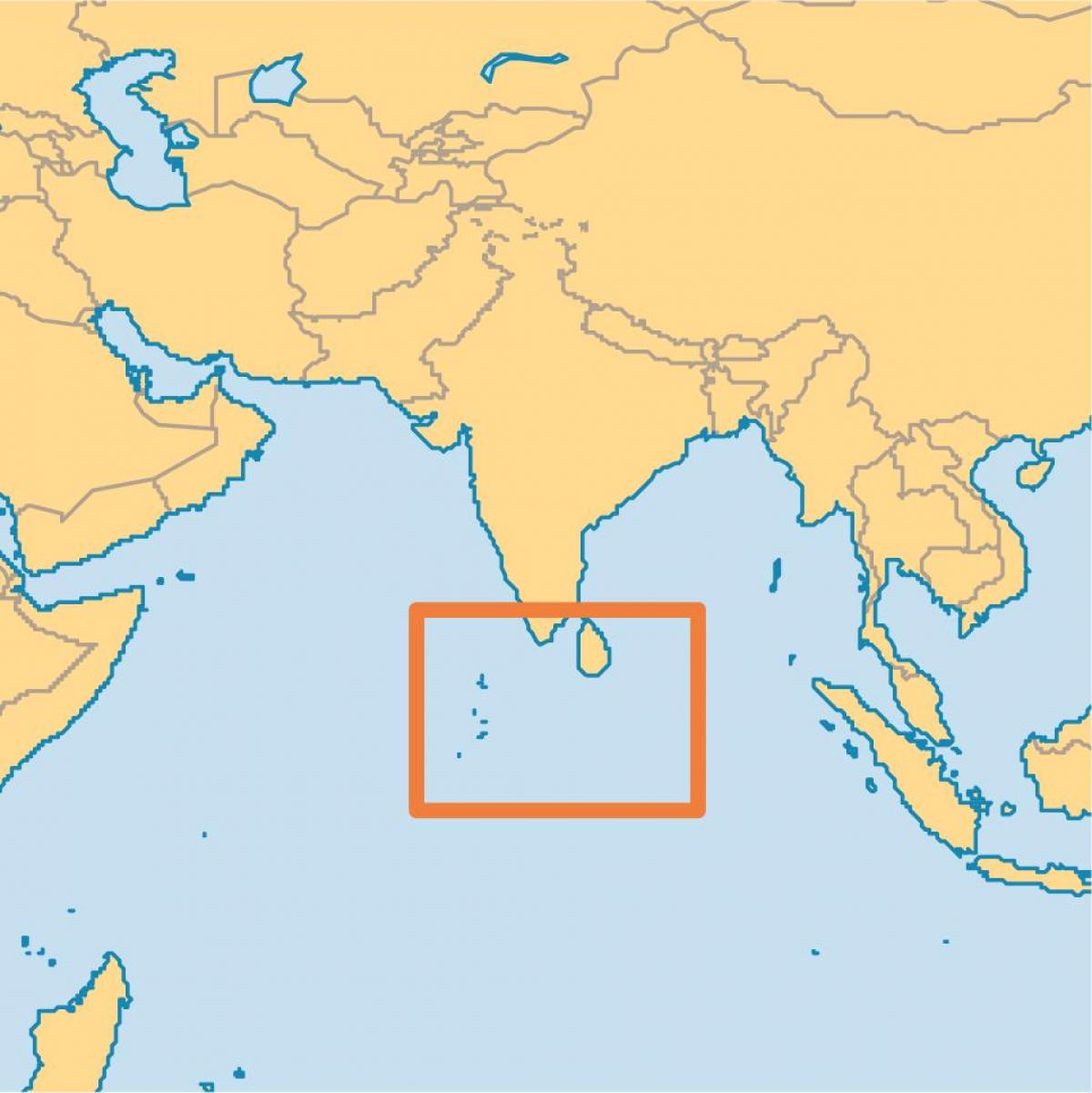 maldives eiland plek op die wêreld kaart
