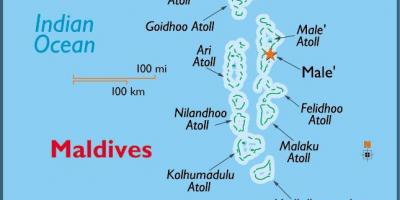 Baa atoll maldives kaart