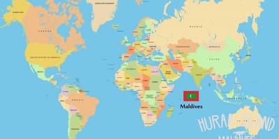 Wys maldives op die wêreld kaart