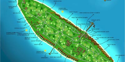 Vaadhoo eiland maldives kaart